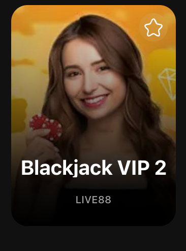 Blackjack live table game on Yolo247